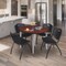 Regency Kahlo Round Table & Chair Sets, 36 W, 36 L, 29 H, Wood, Metal, Plastic Top, Cherry TPL36RNDCHCM47BK - alternate 5